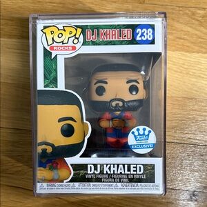 Funko Pop Exclusive DJ Khaled Figure with Blue and Red Outfit #238
